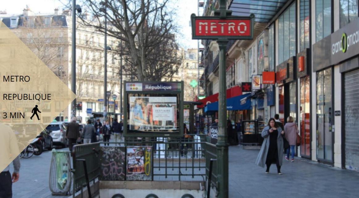 Appartement Contemporain République - Temple Parigi Esterno foto